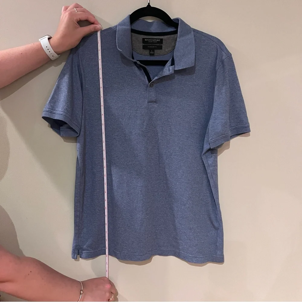 Banana Republic Standard Fit Blue Polo